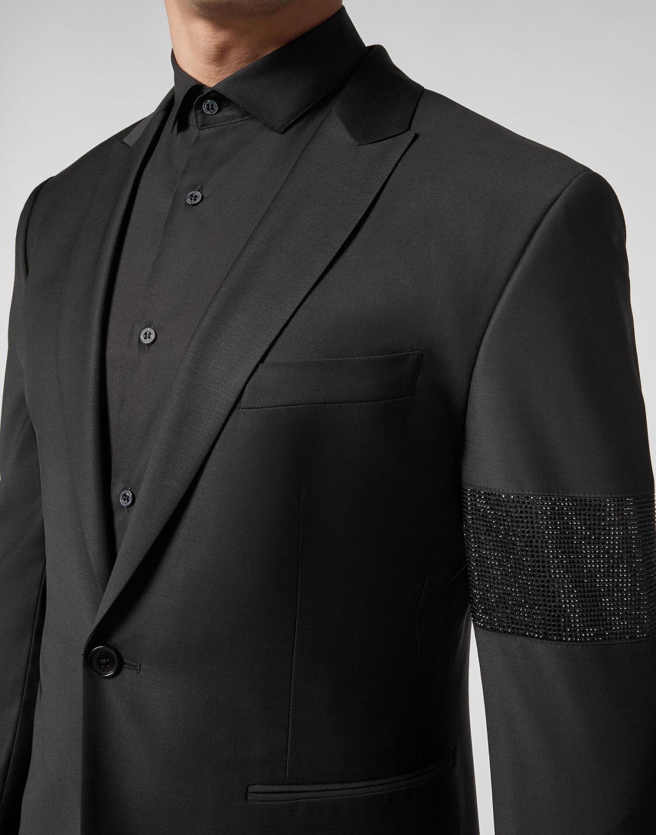 Suit 2 pcs Crystal black | Philipp Plein Men Suits · Hoof Prints Studio